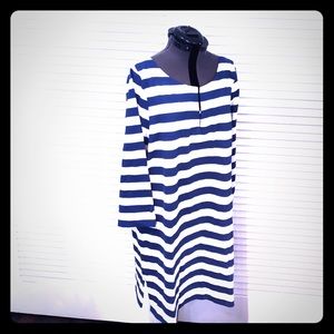J Crew Jersey Tunic Dress with 3/4 length sleeves